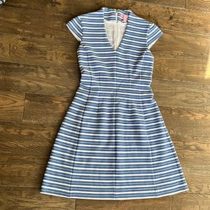 Lily Pulitzer Blue & White Striped A-line Dress